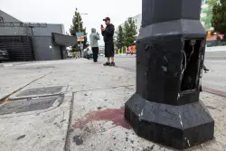Police still searching for shooter of the driver who plowed into crowd outside Hollywood club